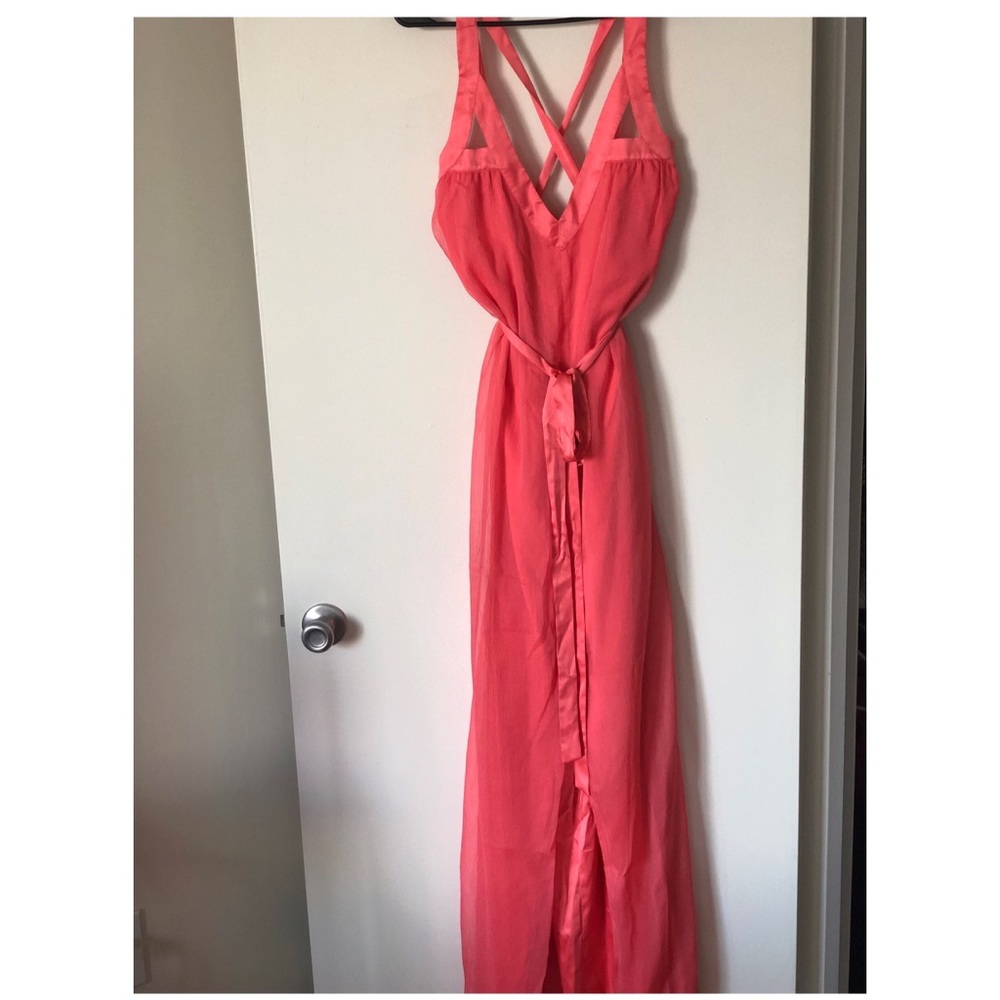 Coral Maxi Dress